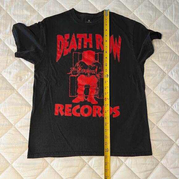 Death Row Records - Electric Chair - Black and Red T-shirt - Size M - Picture 6 of 7